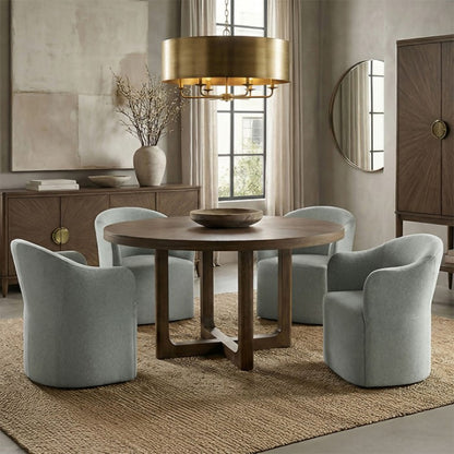 Furniture of America - Clarksburg - 5 Pc. Dining Table Set - Walnut - FM39018WN-RT-5PC04LG view 1
