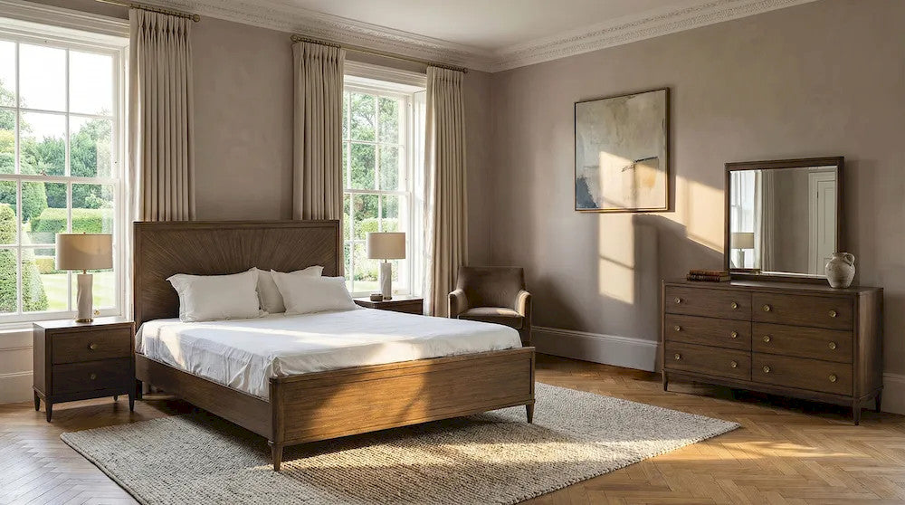 Furniture of America - Clarksburg - 5 Pc. Queen Bedroom Set w/ 2NS - FM79018WN-Q-5PC-2NS view 1