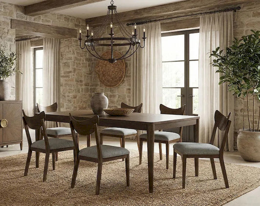 Furniture of America - Clarksburg - 7 Pc. Dining Table Set - Walnut - FM39018WN-T-7PC view 1