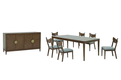 Furniture of America - Clarksburg - 7 Pc. Dining Table Set - Walnut - FM39018WN-T-7PC view 2