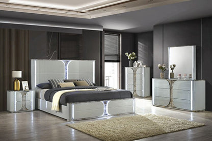 Furniture of America - Cleburne Queen Bed in Light Gray - FM72011LG-Q-BED