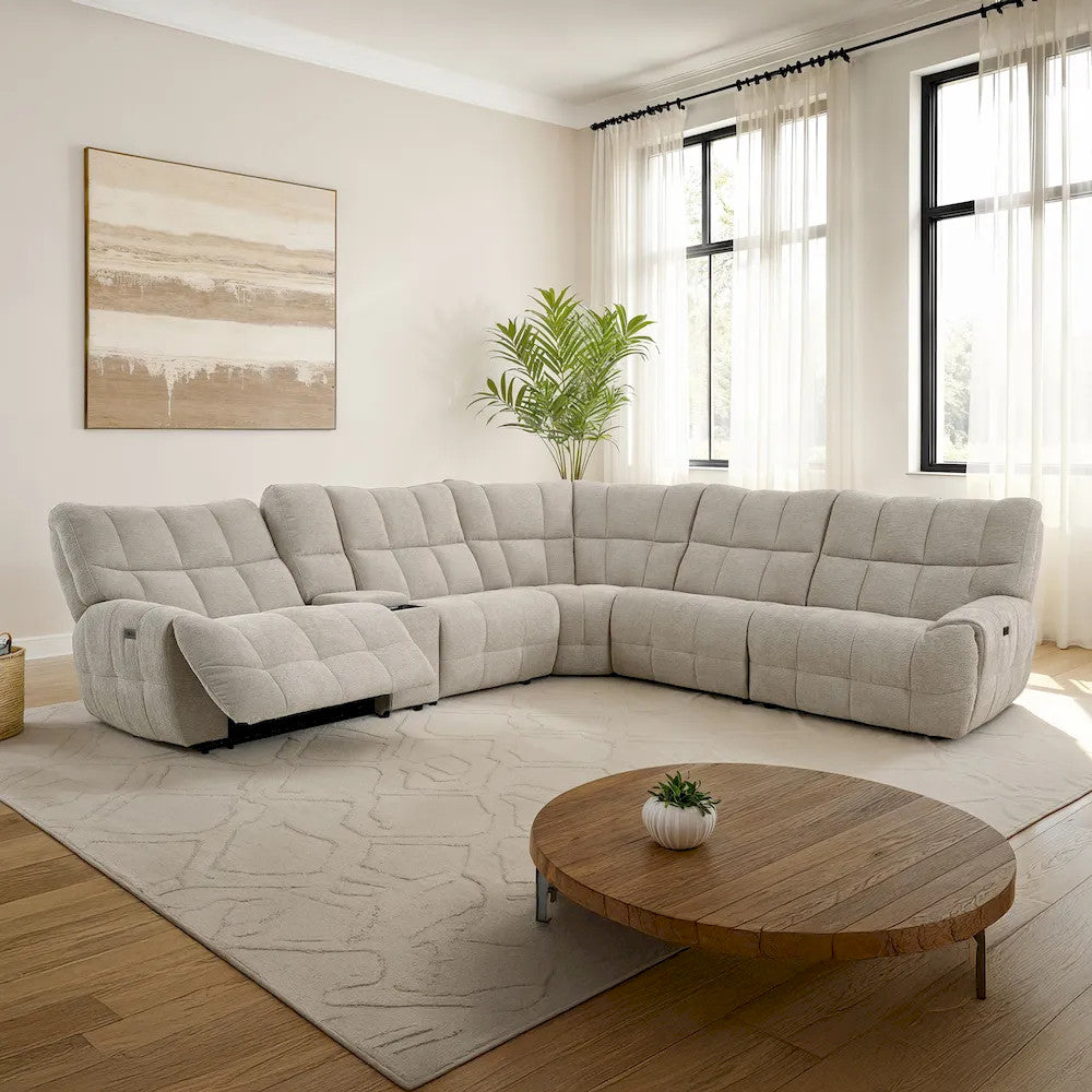 Furniture of America - Clemens - Power Sectional, Beige - CM9936BG-SECT-PM view 1