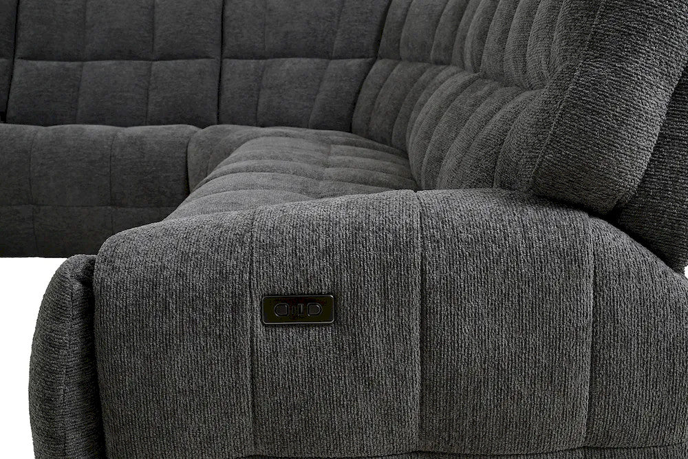 Furniture of America - Clemens - Power Sectional, Dark Gray - CM9936DG-SECT-PM view 4