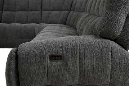 Furniture of America - Clemens - Power Sectional, Dark Gray - CM9936DG-SECT-PM view 4