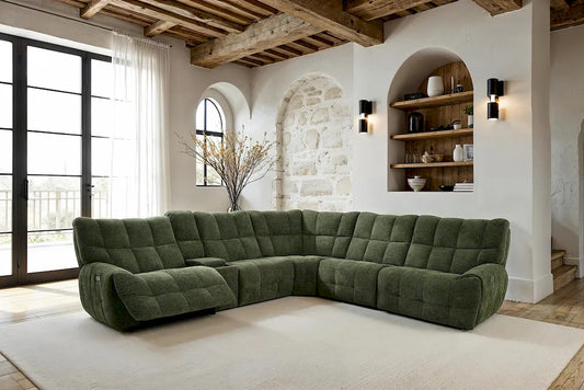Furniture of America - Clemens - Power Sectional, Jade Green - CM9936GR-SECT-PM view 2