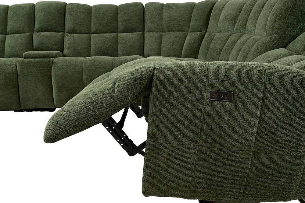 Furniture of America - Clemens - Power Sectional, Jade Green - CM9936GR-SECT-PM view 3