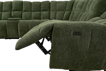 Furniture of America - Clemens - Power Sectional, Jade Green - CM9936GR-SECT-PM view 3