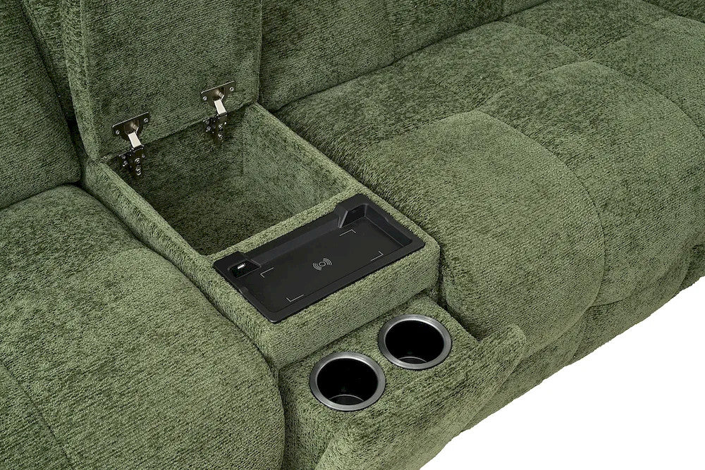 Furniture of America - Clemens - Power Sectional, Jade Green - CM9936GR-SECT-PM view 5