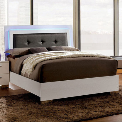 Furniture of America - Clementine Queen Bed in Glossy White - CM7201Q-BED View 1