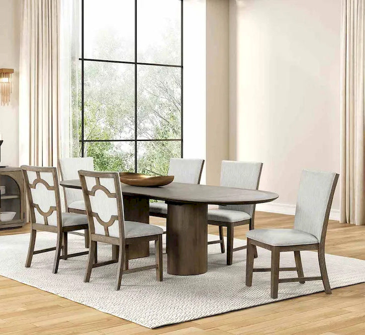 Furniture of America - Clements - 7 Pc. Dining Table Set - FM3411AK-OT-7PC view 1
