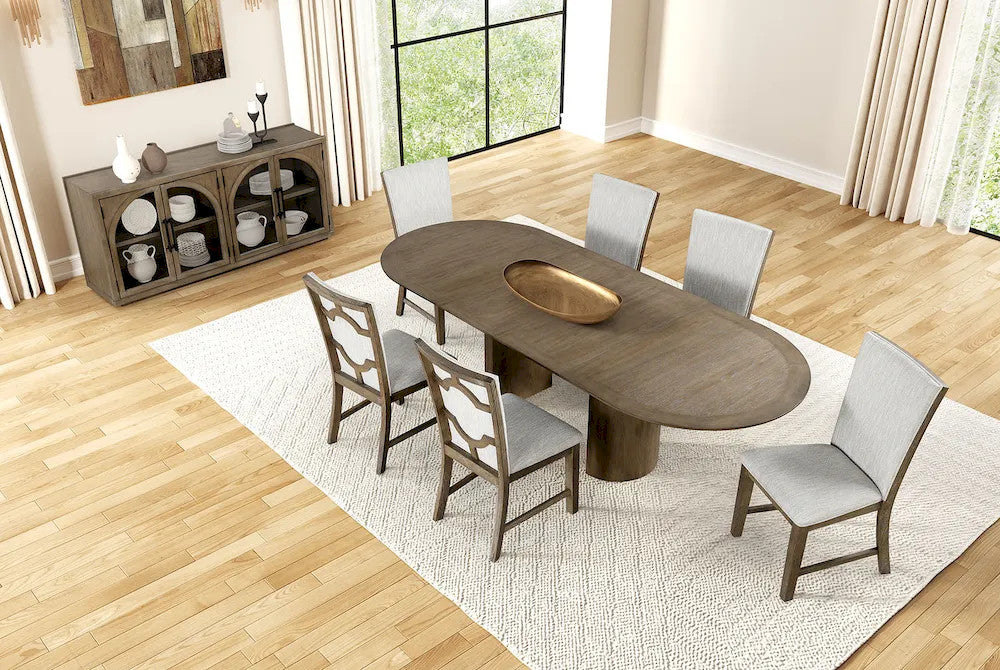 Furniture of America - Clements - 7 Pc. Dining Table Set - FM3411AK-OT-7PC view 3