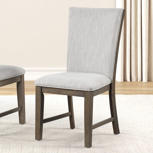 Furniture of America - Clements Uph Side Chair Set of 2 in Oak - FM3411AK-SC-2PK View 1