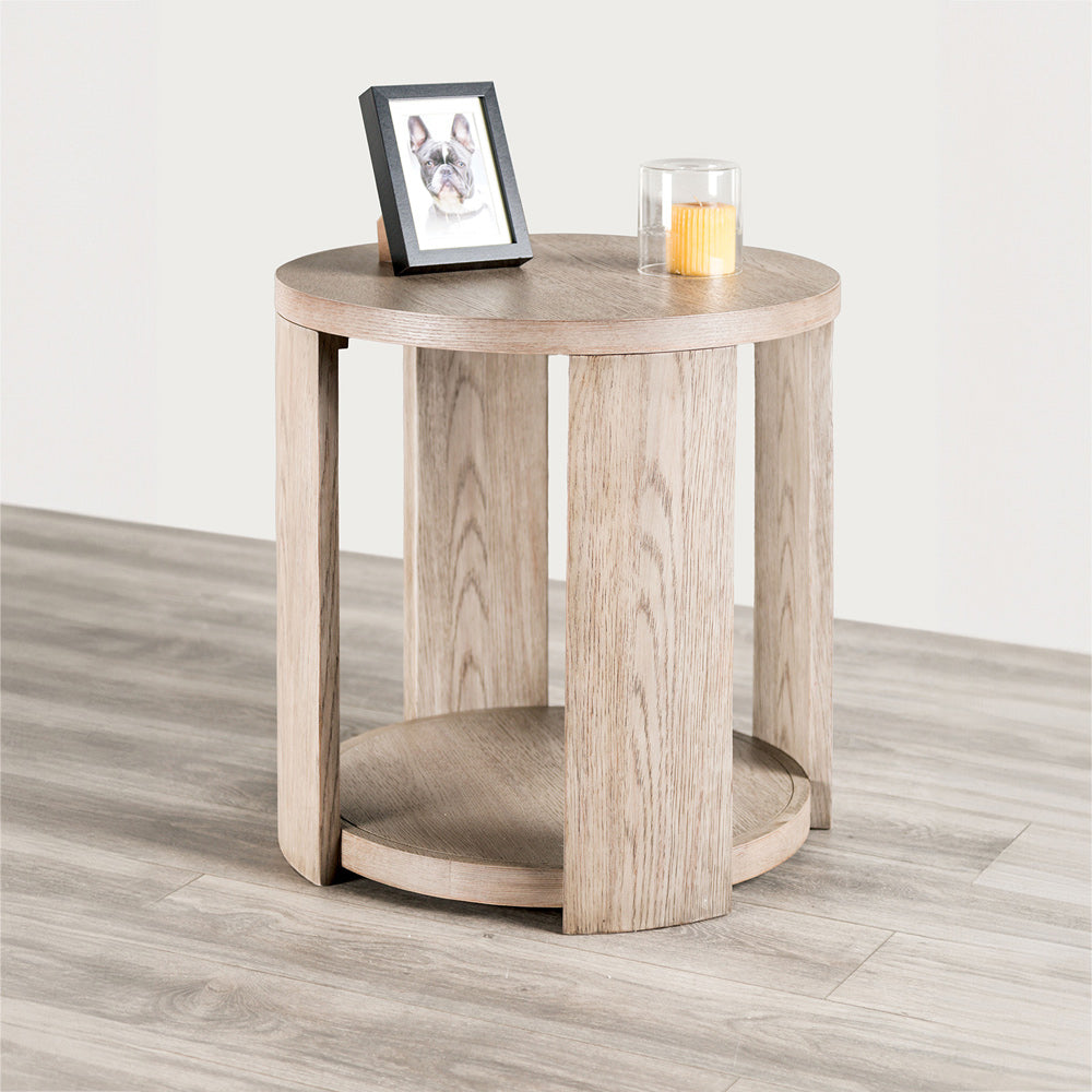 Furniture of America - Conisbrough Round End Table in Modern - FM49004AK-E View 1
