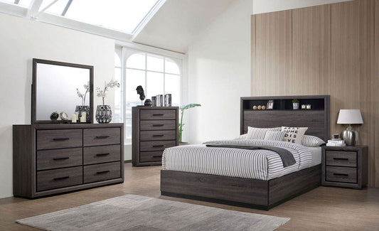 Furniture of America - Conwy 5 Pc. Queen Bedroom Set w/ Chest in Gray - CM7549Q-5PC-CHEST View 1
