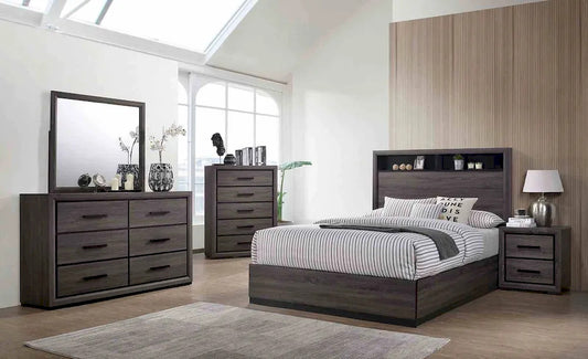 Furniture of America - Conwy - Cal.King Bed, Gray - CM7549CK-BED view 2