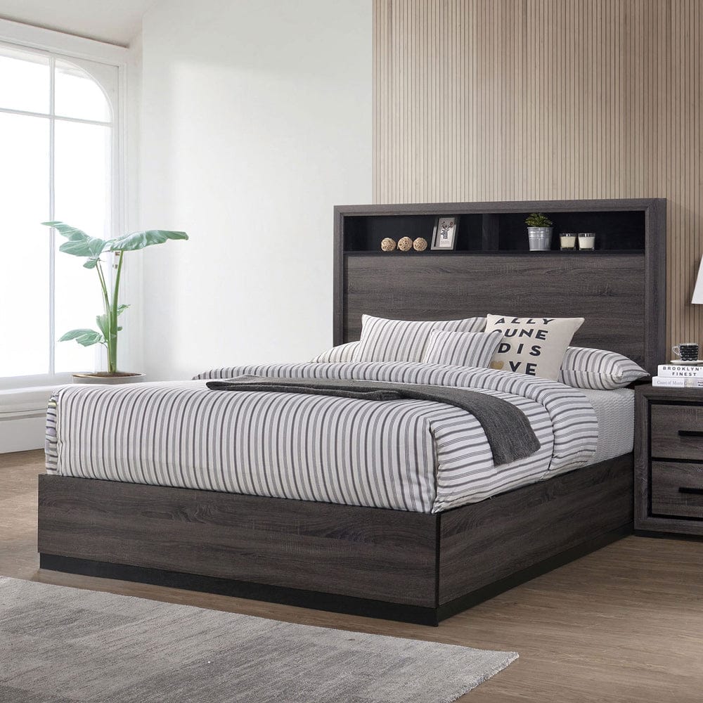 Furniture of America - Conwy Queen Bed in Gray - CM7549Q-BED View 1