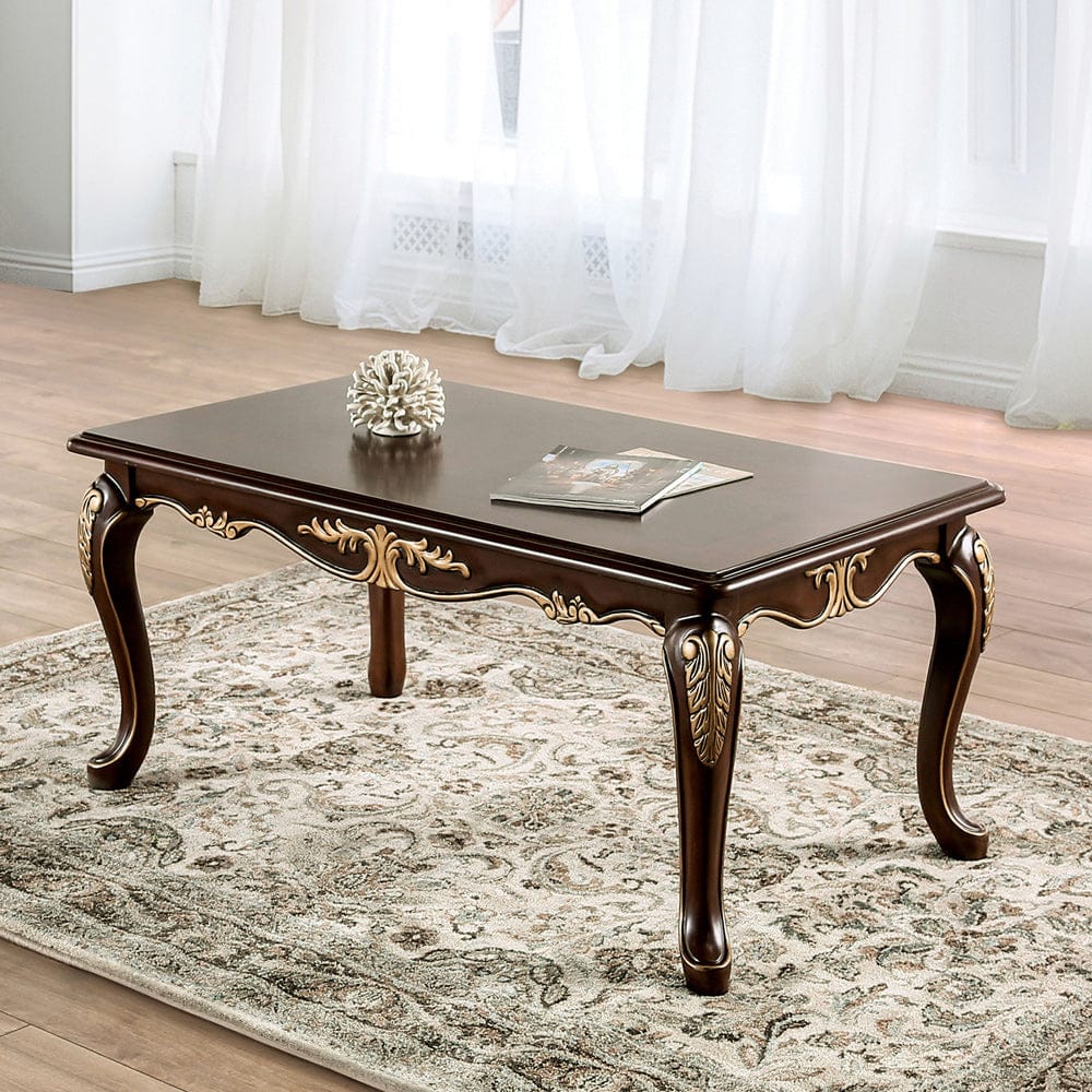 Furniture of America - Cookshire Coffee Table in Rich Tobacco - FM45004C View 1