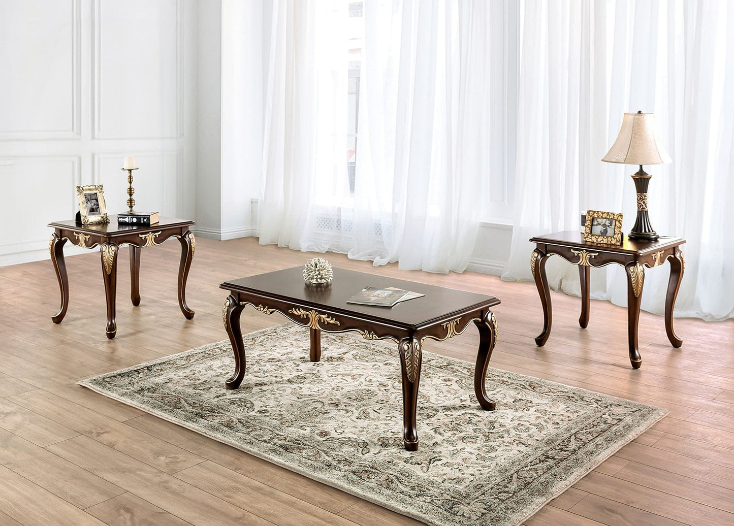Furniture of America - Cookshire Coffee Table in Rich Tobacco - FM45004C View 4