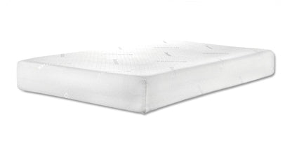 Furniture of America - Coreopsis 10" Twin Memory Foam Wave Comfort (Roll-In-A-Box) in White - DM610-T View 1