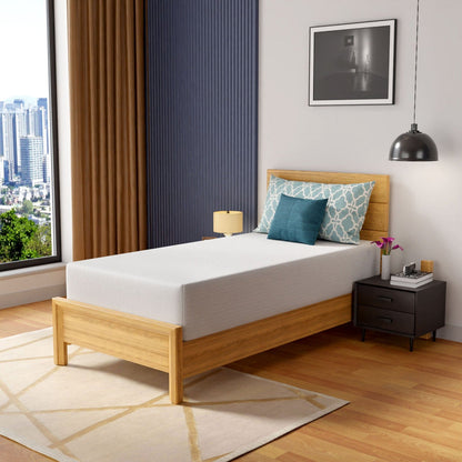 Furniture of America - Coreopsis 12" Twin Memory Foam Wave Comfort (Roll-In-A-Box) in White - DM612-T View 2