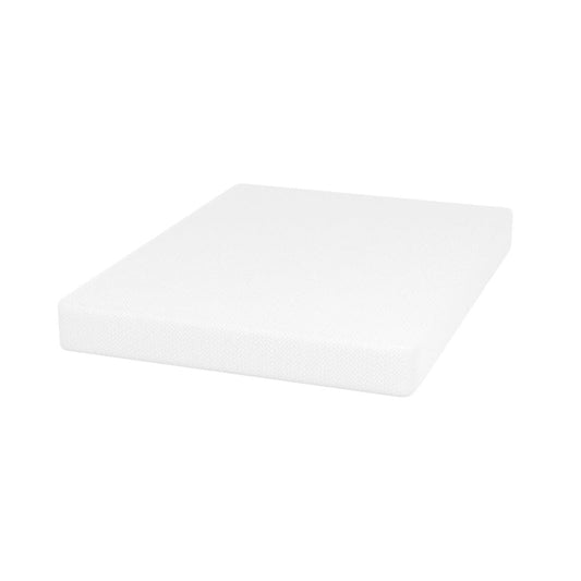 Furniture of America - Coreopsis 8" Twin Memory Foam Wave Comfort (Roll-In-A-Box) in White - DM608-T View 1