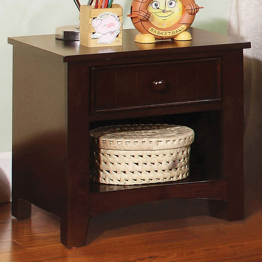 Furniture of America - Corry Nightstand in Dark Walnut - CM7905EXP-N View 1