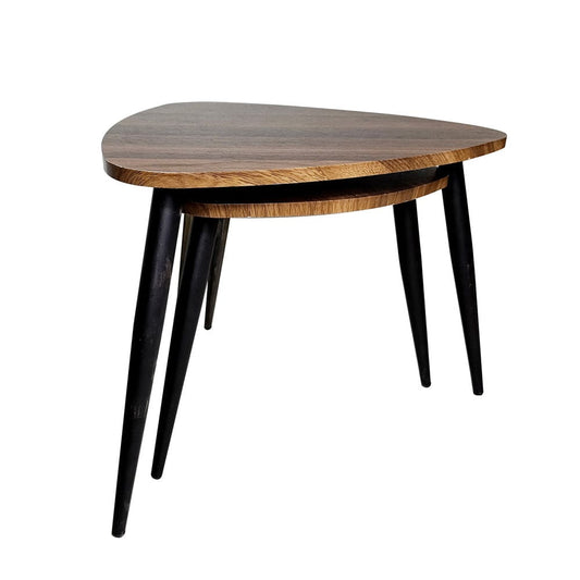 Furniture of America - Cove Nesting Tables Set of 2 in Natural/Black - GM-5014-2PK View 1