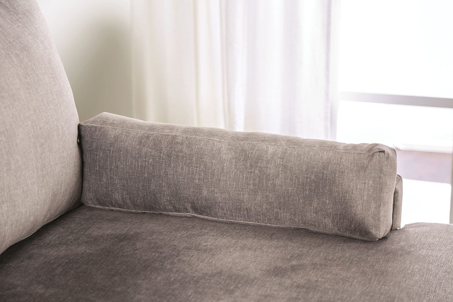 Furniture of America - Cramlington Sectional in Light Gray - SM7775-SECT View 6