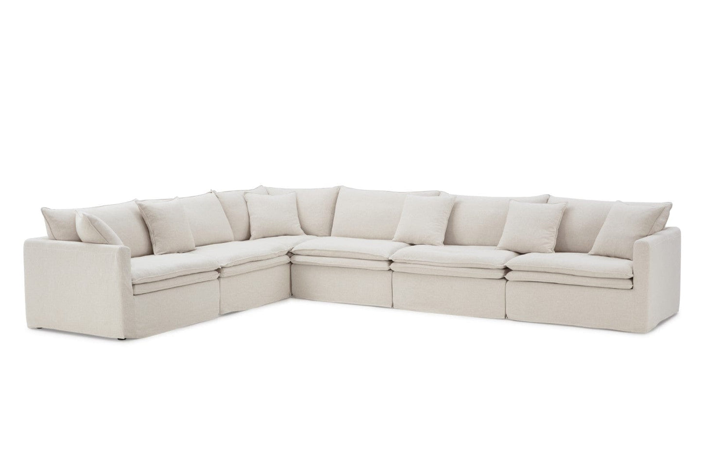 Furniture of America - Crayford L-Sectional in Taupe - FM63010TP-SECT View 1