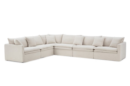 Furniture of America - Crayford L-Sectional in Taupe - FM63010TP-SECT View 1
