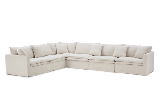 Furniture of America - Crayford L-Sectional in Taupe - FM63010TP-SECT View 1