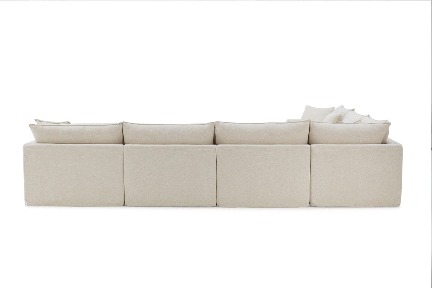 Furniture of America - Crayford L-Sectional in Taupe - FM63010TP-SECT View 4