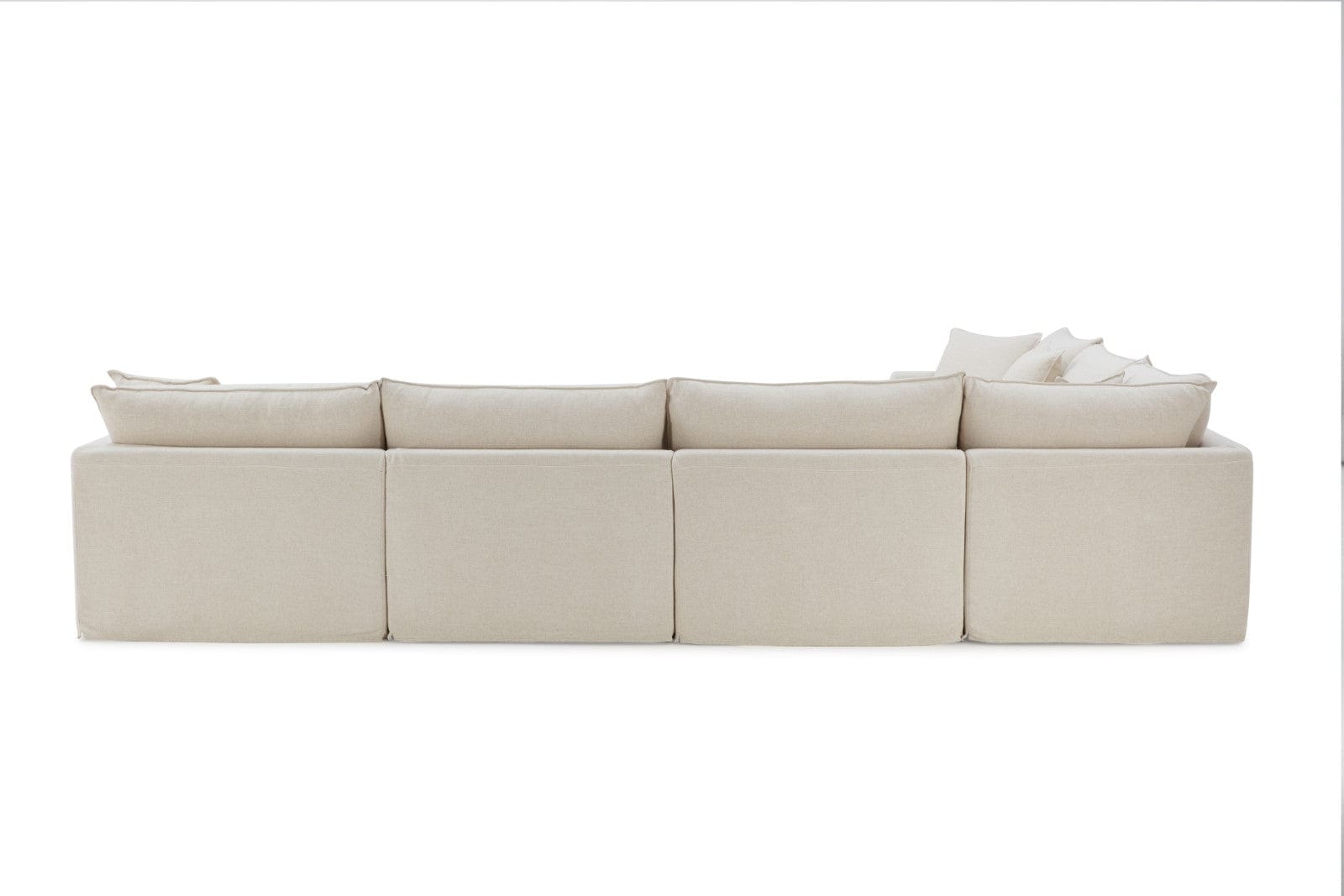 Furniture of America - Crayford L-Sectional in Taupe - FM63010TP-SECT View 4