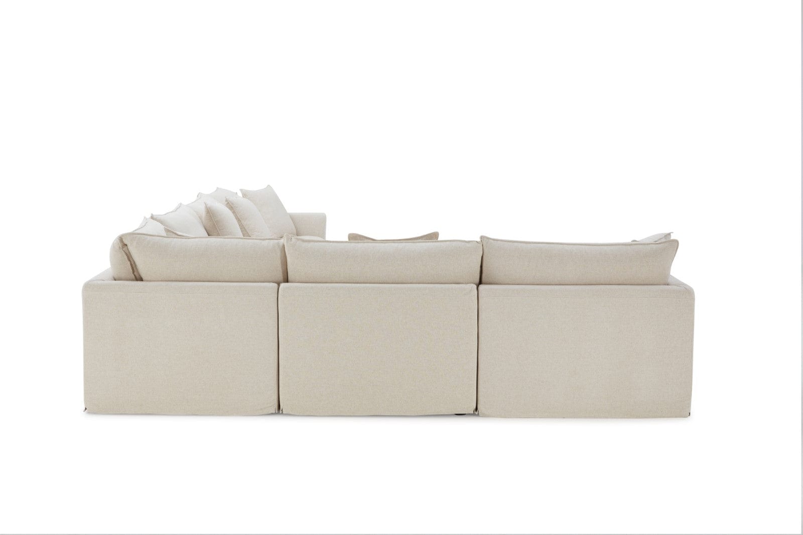 Furniture of America - Crayford L-Sectional in Taupe - FM63010TP-SECT View 5
