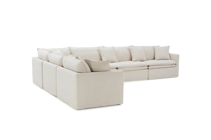 Furniture of America - Crayford L-Sectional in Taupe - FM63010TP-SECT View 6