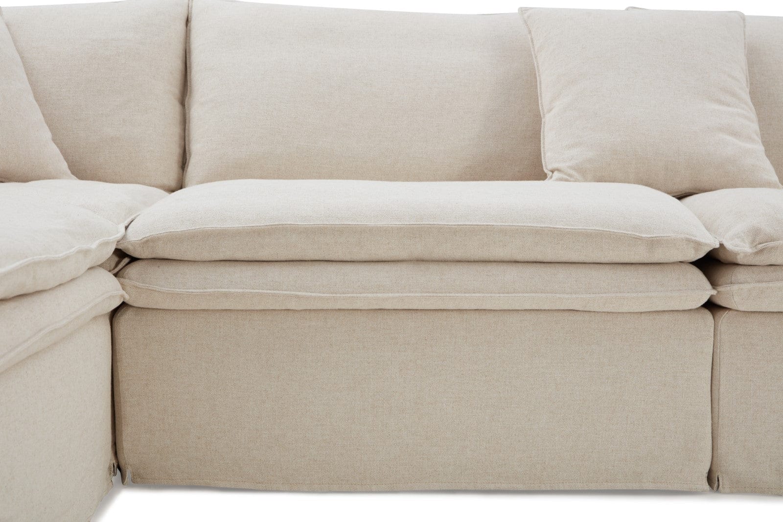 Furniture of America - Crayford L-Sectional in Taupe - FM63010TP-SECT View 7