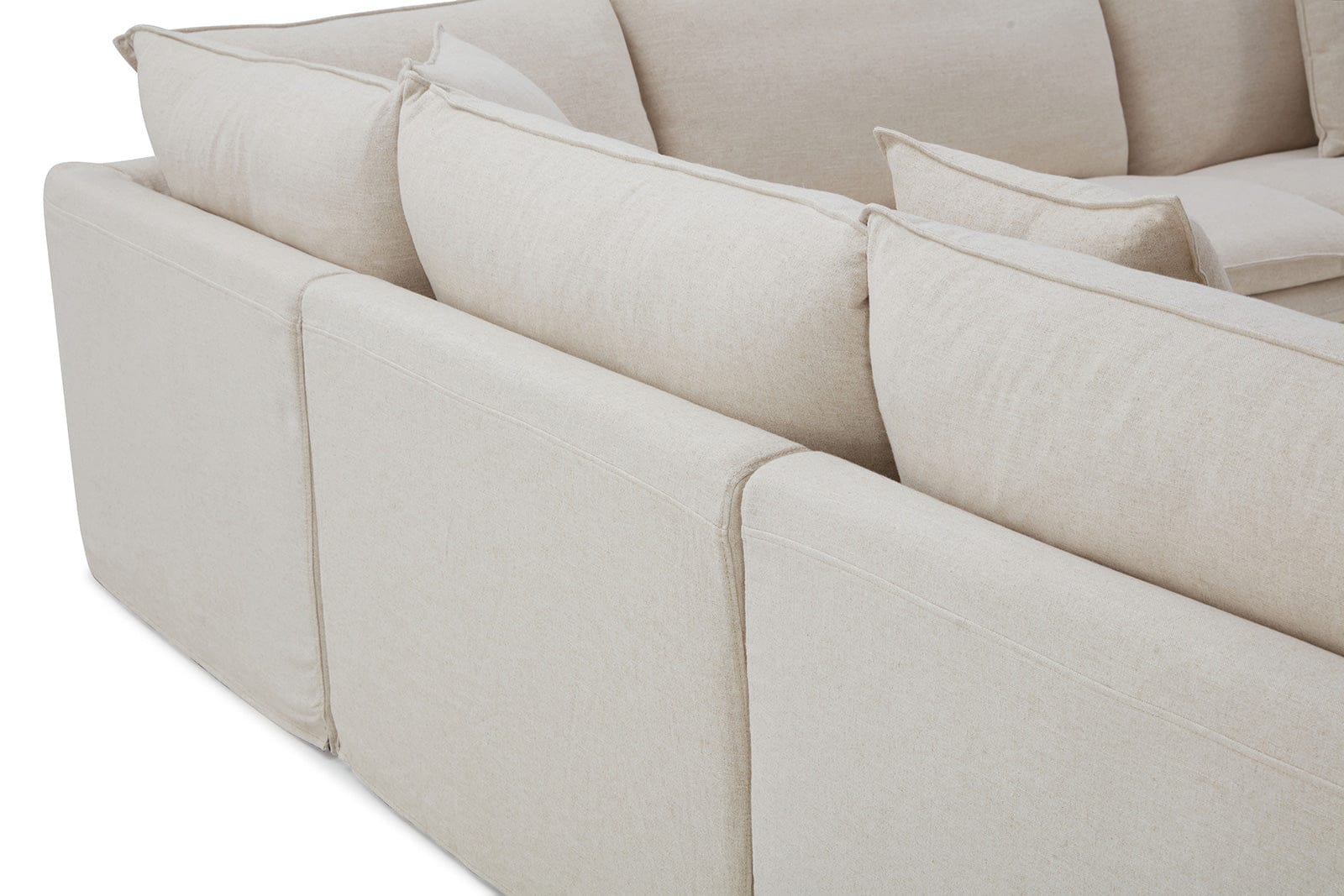 Furniture of America - Crayford L-Sectional in Taupe - FM63010TP-SECT View 9