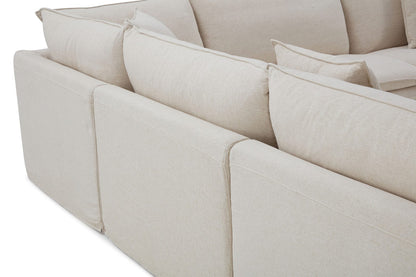 Furniture of America - Crayford L-Sectional in Taupe - FM63010TP-SECT View 9