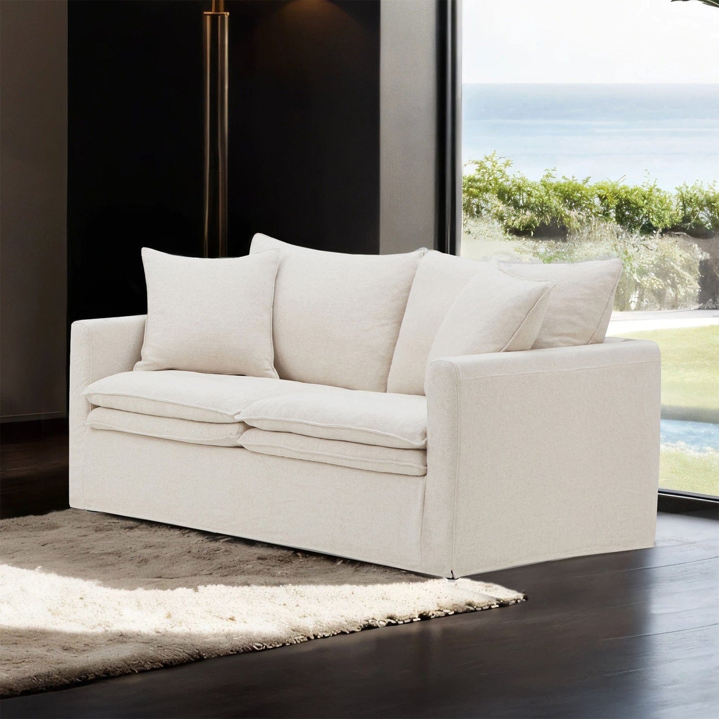 Furniture of America - Crayford Sofa + Loveseat in Taupe - FM63010TP-2PC View 3