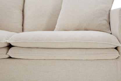 Furniture of America - Crayford Sofa + Loveseat in Taupe - FM63010TP-2PC View 4