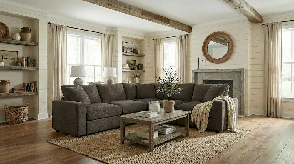 Furniture of America - Crowle - Sectional - Dark Gray - FM67010DG-SECT view 1