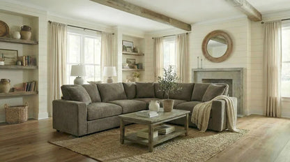 Furniture of America - Crowle - Sectional - Light Brown - FM67010BR-SECT view 1