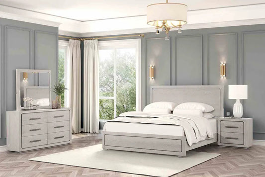 Furniture of America - Crowthorne - 3 Pc. Queen Bedroom Set - White Oak - FM70100AK-Q-4PC view 1