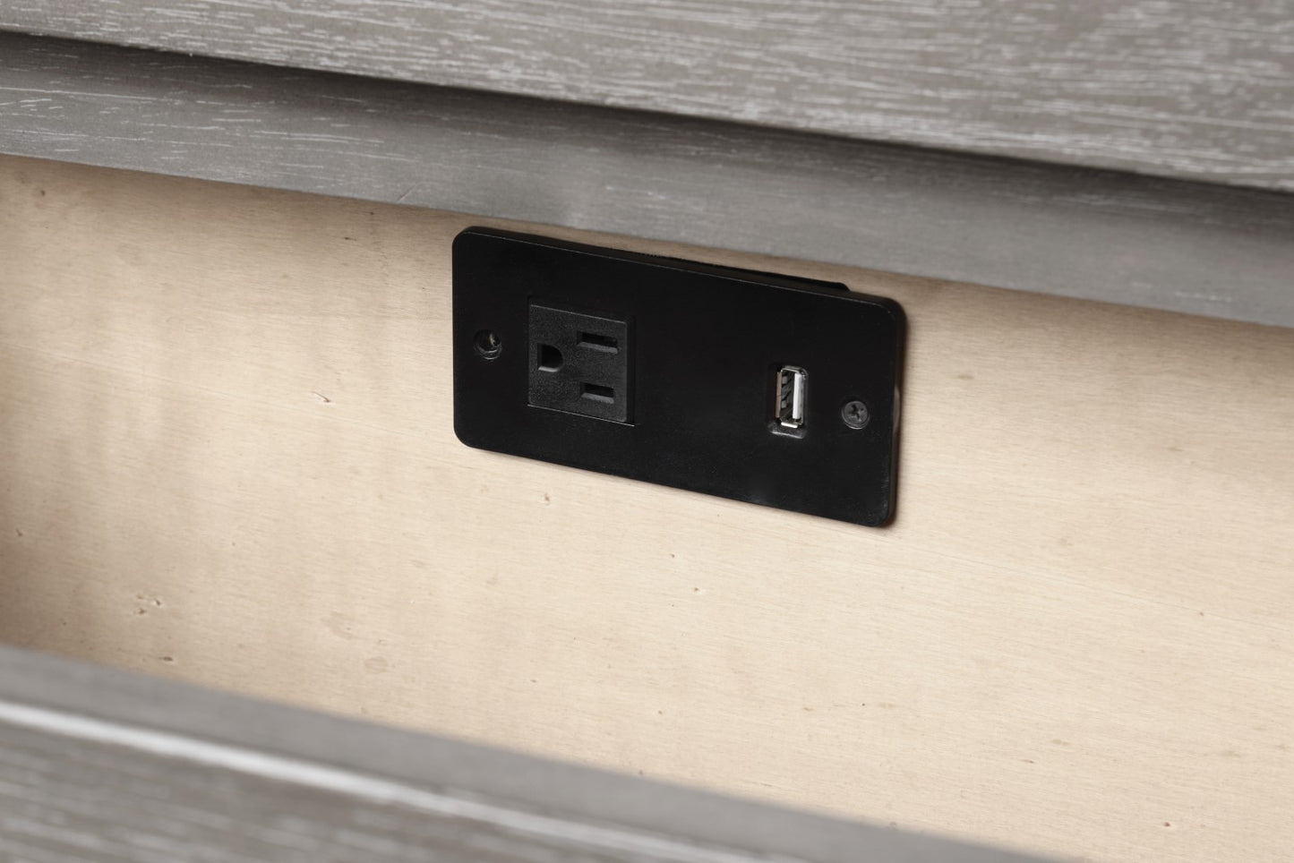 Furniture of America - Crowthorne 5 Pc. Queen Bedroom Set w/ Chest in Warm Gray - FM70100GY-Q-5PC-C View 6