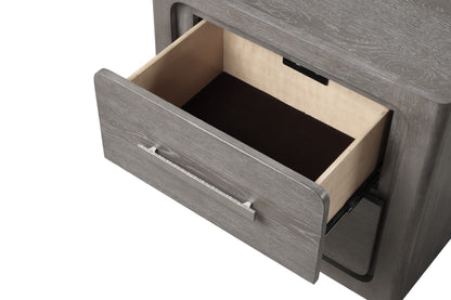 Furniture of America - Crowthorne 5 Pc. Queen Bedroom Set w/ Chest in Warm Gray - FM70100GY-Q-5PC-C View 7