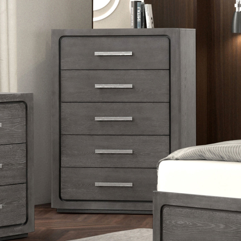 Furniture of America - Crowthorne Chest in Warm Gray - FM70100GY-C View 6