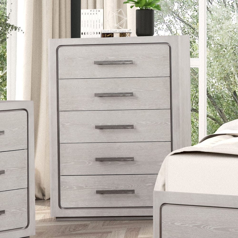 Furniture of America - Crowthorne Chest in White Oak - FM70100AK-C View 5