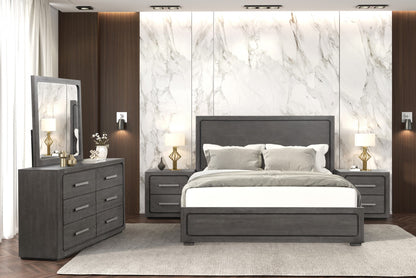 Furniture of America - Crowthorne Queen Bed in Warm Gray - FM70100GY-Q-BED View 5