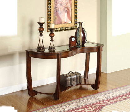 Furniture of America - Crystal Falls Sofa Table in Dark Cherry - CM4336S View 1
