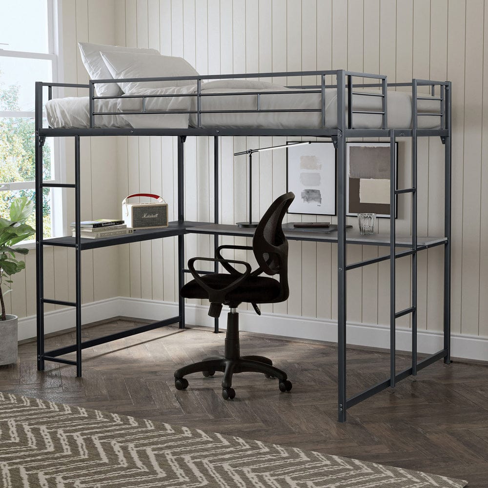 Furniture of America - Cybill Full Loft Bed in Black - FM-BK905BK-F-BED View 9
